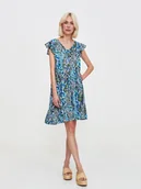 Sukienki - Zwiewna sukienka w zwierzęcy print - miniaturka - grafika 1