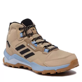 Buty sportowe damskie - Buty adidas - Terrex AX4 Mid Gtx W GORE-TEX FZ3242 Beige Tone/Core Black/Ambient Sky - grafika 1