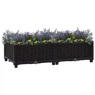 vidaXL Donica do podniesionej rabaty, 80x40x23 cm, polipropylen - Donice - miniaturka - grafika 1