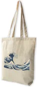 Torby i wózki na zakupy - Torba bawełniana Wielka Fala w Kanagawie Katsushika Hokusai - miniaturka - grafika 1