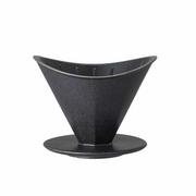 Zaparzacze i kawiarki - KINTO - OCT - Dripper ceramiczny 2 filiżanki - Czarny - miniaturka - grafika 1