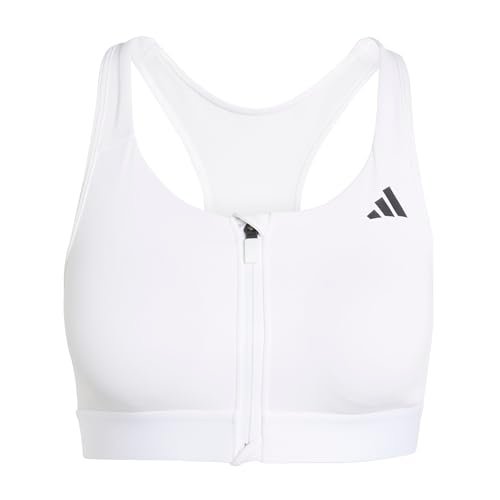 adidas Damski biustonosz treningowy Powerreact Medium Support Zip Bra S A-B