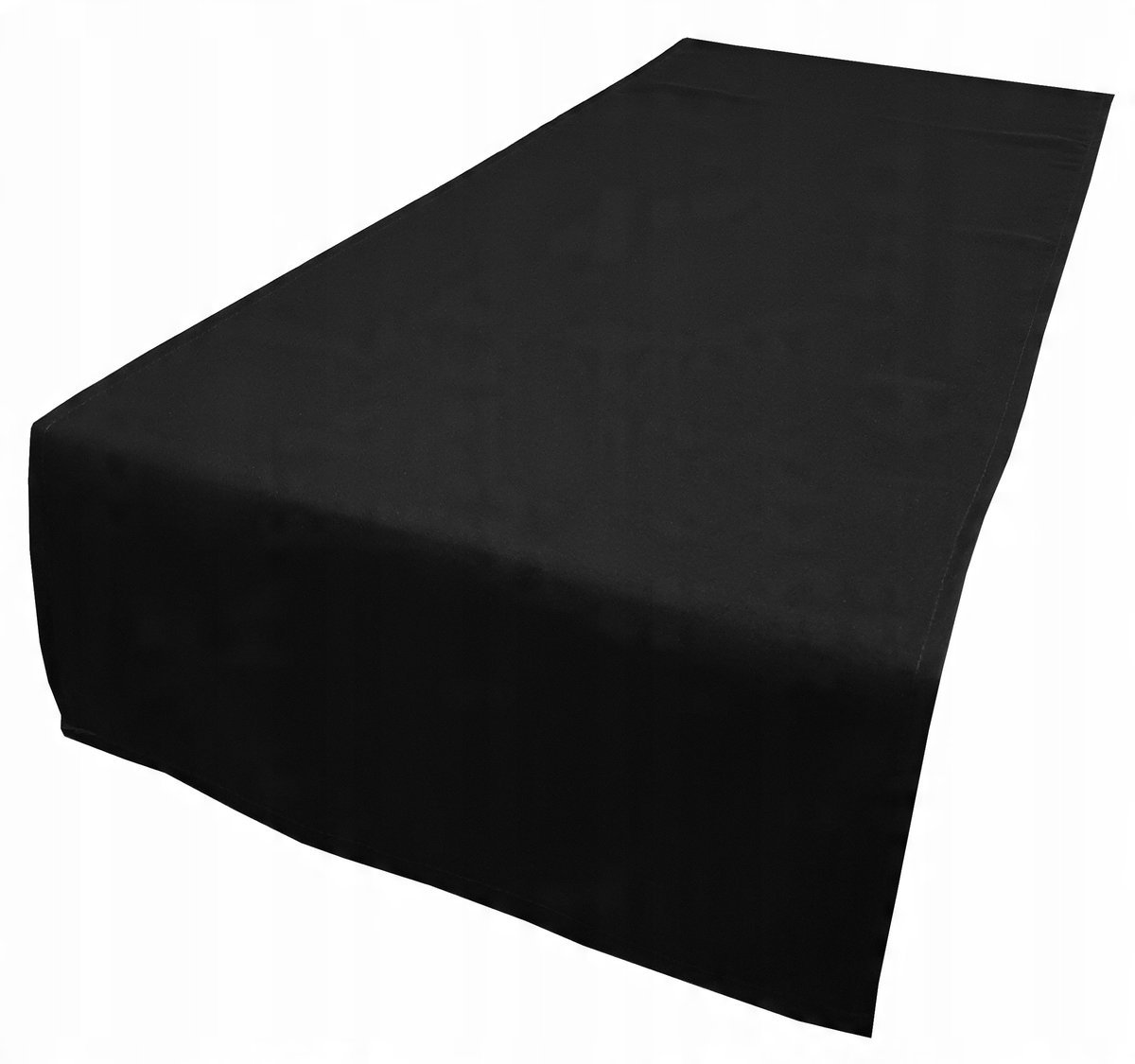 Bieżnik Gładki Czarny 140X40 Obrus Na Stół Kolory