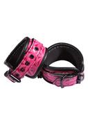 Akcesoria BDSM - Sinful Ankle Cuffs Pink - miniaturka - grafika 1