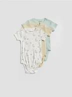 Body dla niemowląt - Reserved - Bawełniane body 3 pack - kremowy - miniaturka - grafika 1