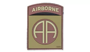 101 Inc. - Naszywka 3D - Airborne 82nd - Brązowy - Odzież taktyczna i umundurowanie - miniaturka - grafika 1