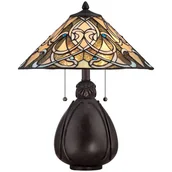 Lampy stojące - Quoizel Lampka stołowa witrażowa 2pł QZ/INDIA/TL INDIA QUOIZEL - miniaturka - grafika 1