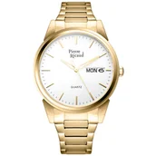 Zegarki męskie - Zegarek Męski Pierre Ricaud P91067.1113Q złoty - miniaturka - grafika 1