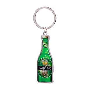Brelok Otwieracz Metal Butelka Męski - Zielony - Breloki - miniaturka - grafika 1