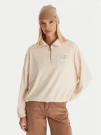 Bluzy damskie - Billabong Bluza Coffee Time EBJKT00115 Écru Regular Fit - miniaturka - grafika 1