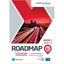 Pearson Roadmap A1. Flexi Edition. Course Book 1 and Interactive eBook with Online Practice Access - Książki do nauki języka angielskiego - miniaturka - grafika 1