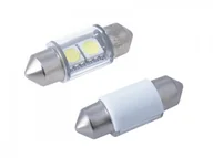 Żarówki samochodowe - Vision Żarówka VISION Festoon SV8.5 C5W C10W 31mm 12V 2x 5050 SMD LED biała 2 szt 9852 - miniaturka - grafika 1