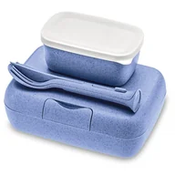 Lunch boxy - Śniadaniówka z przegródkami CANDY READY + zestaw sztućców, 3 elementy, KOZIOL - miniaturka - grafika 1