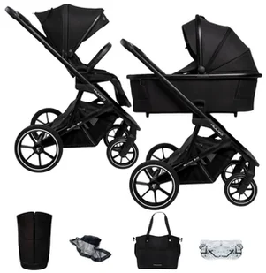 Muuvo, Slick 2.0, wózek wielofunkcyjny, 2w1, Classic Black - Wózki dziecięce - miniaturka - grafika 1
