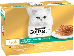 Gourmet Gold Ragout, 12 x 85 g - Zestaw warzywny - Mokra karma dla kotów - miniaturka - grafika 1