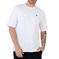 Koszulki sportowe męskie - Koszulka Champion C Logo Muscle Fit 216548-WW001 - biała - miniaturka - grafika 1