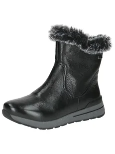 Caprice Damskie ciepłe buty 9-26411-43, modne kozaki, Black Nappa, 42 EU szerokie, Czarna papka, 42 EU Weit - Kozaki damskie - miniaturka - grafika 1