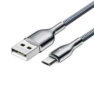 REMAX Kingpin kabel przewód USB - Micro USB 2.1A 1m srebrny (RC-092m) - Kable USB - miniaturka - grafika 2