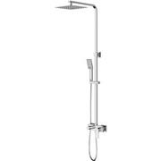 Zestawy prysznicowe - Omnires Baretti zestaw prysznicowy ścienny z deszczownicą chrom BA7844CR - miniaturka - grafika 1