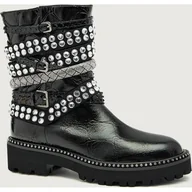 Botki damskie - Kurt Geiger Skórzane botki MULTI STRAP - miniaturka - grafika 1