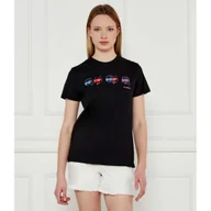 Koszulki i topy damskie - Karl Lagerfeld T-shirt IKON Regular Fit - miniaturka - grafika 1