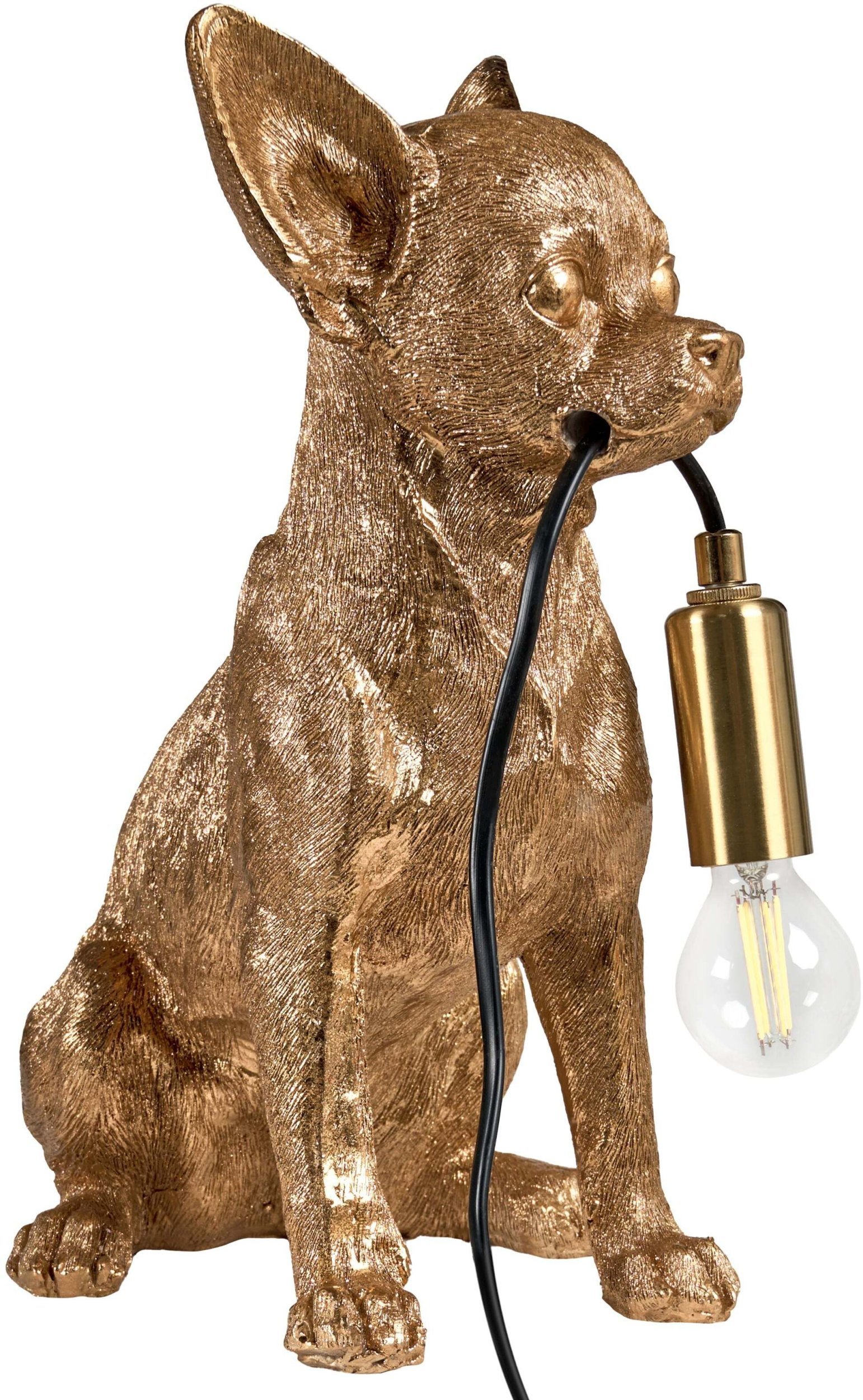 Lampa stołowa Beliani Lampa stołowa Pies ROCCO Złoty