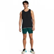 Spodenki męskie - Męskie spodenki treningowe Under Armour Project Rock Ultimate 5" Short - zielone - miniaturka - grafika 1