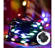 Lampy ogrodowe - Aigostar -LED Zewnętrzny łańcuch bożonarodzeniowy 150xLED/8 funkcji 3xAA 15,3m IP44 wielobarwny - miniaturka - grafika 1