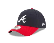 Czapki damskie - New Era Atlanta Braves Offical Męska Czapka z Daszkiem, Niebieski/Czerwony, Uniwersalny - miniaturka - grafika 1