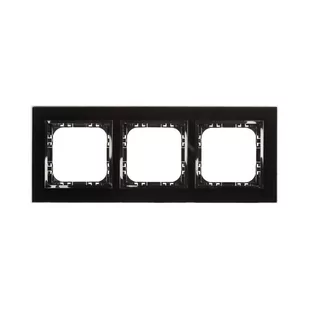 Ospel Impresja szkło czarne ramka R-3YGC/32/25 R-3YGC/32/25 - Klawisze i ramki - miniaturka - grafika 1