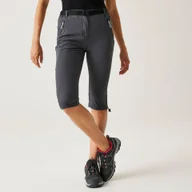 Odzież trekkingowa damska - Regatta Damskie spodnie trekkingowe 3/4 Xert Capri Light Szary, Rozmiar: 34 - miniaturka - grafika 1