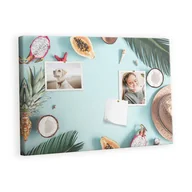 Tablice i flipcharty - Kolorowy Organizer - Tablica Korkowa z Pinezkami - Letnia kompozycja 60x40 cm - miniaturka - grafika 1