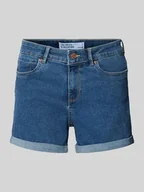 Spodenki damskie - Szorty jeansowe z wpuszczanymi kieszeniami model ‘LUNA’ - miniaturka - grafika 1