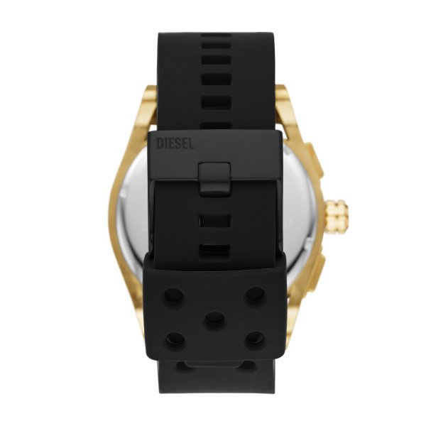 Czarny silikonowy pasek do zegarka Diesel DZ4546 26 mm