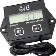 Części motocyklowe - Licznik Motogodzin Czasu Pracy Silnika 2T/4T Kosiarka Motocykl Wodoodporny DJ-A02 - miniaturka - grafika 1