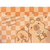 Teczki i skoroszyty - Teczka A4 kopertowa na zatrzask Kapibara - miniaturka - grafika 1