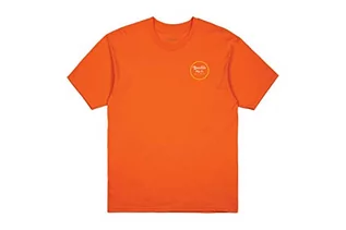 Koszulki męskie - Brixton Apparel Wheeler Ii S/S Stnd Tee koszulka męska żółty pomarańczowy/żółty XX-L 06452 - grafika 1