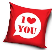 Poszewki na poduszki - Poszewka na dzień kobiet 40x40 I love you - miniaturka - grafika 1