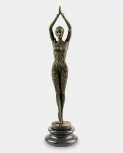 Tancerka Rewiowa Rozgwiazda Rzeźba z Brązu w Stylu Art Deco - Figurki dekoracyjne - miniaturka - grafika 1