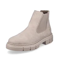 Botki damskie - Rieker Chelsea Boots M3854, damskie sztyblety, beżowy 62, 37 EU - miniaturka - grafika 1