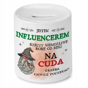 Skarbonka Dla Influencera na Urodziny na Prezent z Nadrukiem ze Zdjęciem + Opakowanie na prezent (wzór 02) - Skarbonki - miniaturka - grafika 1