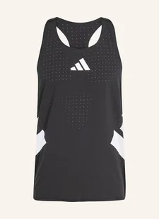 Adidas Top Do Biegania Adizero Road To Records Singlet schwarz - Koszulki i topy damskie - miniaturka - grafika 1