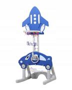 Zabawki interaktywne dla dzieci - Zabawka Dla Dziecka 3In1 Koszykówka Piłka Nożna Niebieska - miniaturka - grafika 1