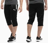 Dresy męskie - PUMA spodnie męskie sportowe spodenki 3/4 treningowe teamLIGA roz. S - miniaturka - grafika 1