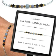 Bransoletki - Bransoletka KiANU Talizman Kianit Tanzanit Szafir Onyks Srebro 925 Złoto 24K - miniaturka - grafika 1