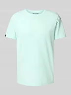 Koszulki męskie - T-shirt z detalem z logo - miniaturka - grafika 1