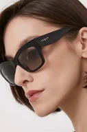 Okulary przeciwsłoneczne - VOGUE okulary przeciwsłoneczne damskie kolor czarny - Vogue - miniaturka - grafika 1