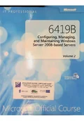 Systemy operacyjne i oprogramowanie - 6419B Configuring Managing and Maintaining Windows Server 2008 - based Servers - miniaturka - grafika 1