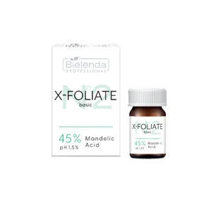 Bielenda Professional X-Foliate kwas migdałowy 45% 5ml - Peelingi i scruby do twarzy - miniaturka - grafika 1