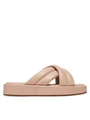 Klapki i japonki damskie - Clarks Klapki Alda Glide 26181185 Różowy - miniaturka - grafika 1